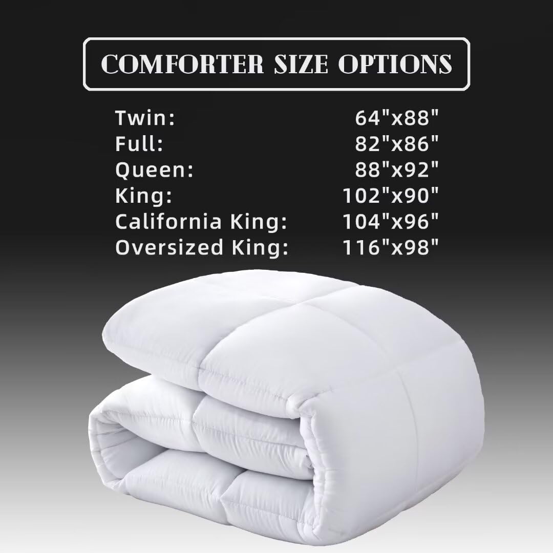 Yiatn Comforters Queen Size, White Duvet Insert, Lightweight Quilt