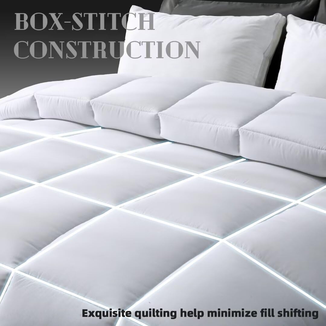 Yiatn Comforters Queen Size, White Duvet Insert, Lightweight Quilt