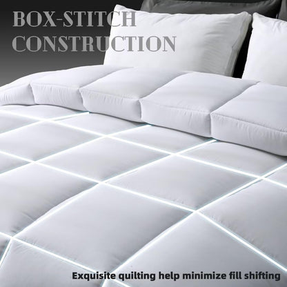 Yiatn Comforters Queen Size, White Duvet Insert, Lightweight Quilt