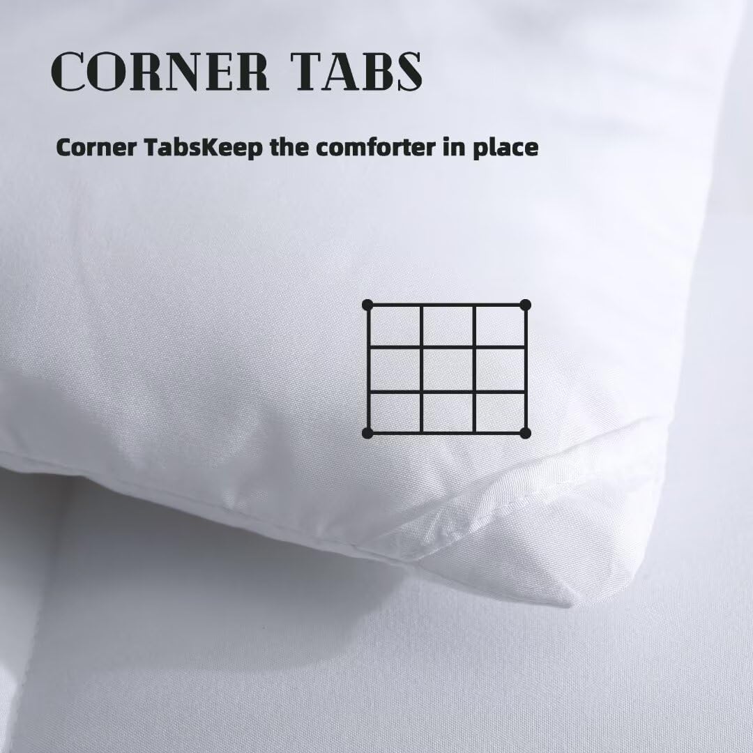 Yiatn Comforters Queen Size, White Duvet Insert, Lightweight Quilt